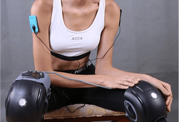 Balmpoint Double Motor Knee Massager, with Heat soothing relief for knee pain, very comfortable to wear, and good gift too for pops and grand-dads
