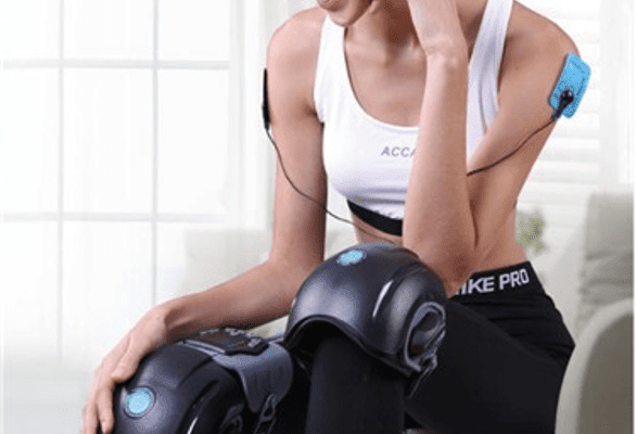 Balmpoint Double Motor Knee Massager, with Heat soothing relief for knee pain, very comfortable to wear, and good gift too for pops and grand-dads