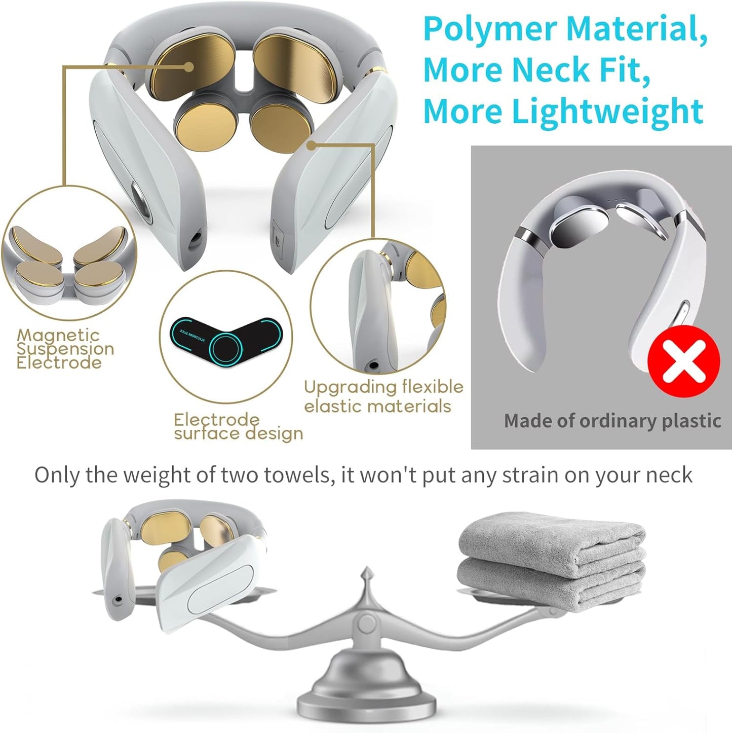 Balmpoint Neck Massager that massage sore neck muscle, relieve neck pain, for comfort and relaxation, gift for your loved one too!!